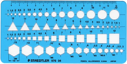 テンプレート　組合せ定規