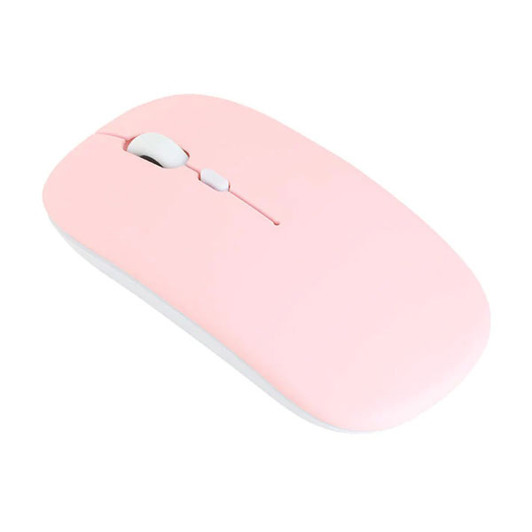 ハイブリッドワイヤレスマウス 乾電池式 ピンク