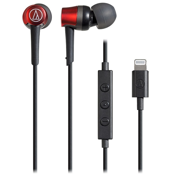 Lightning用イヤホン レッド