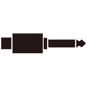 変換プラグ （ピンジャック - モノラル標準プラグ）