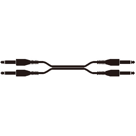 ラインケーブル （モノラル標準プラグ×2 - モノラル標準プラグ×2） 1.5m