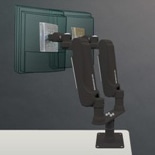 G1AX 2基搭載卓上ブラケット式 並行設置型ダブルアーム（ブラック）