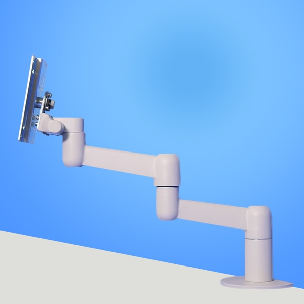 3Kg対応3軸タイプ 平行移動式ディスプレイアーム 本体ユニット（ライトグレー）