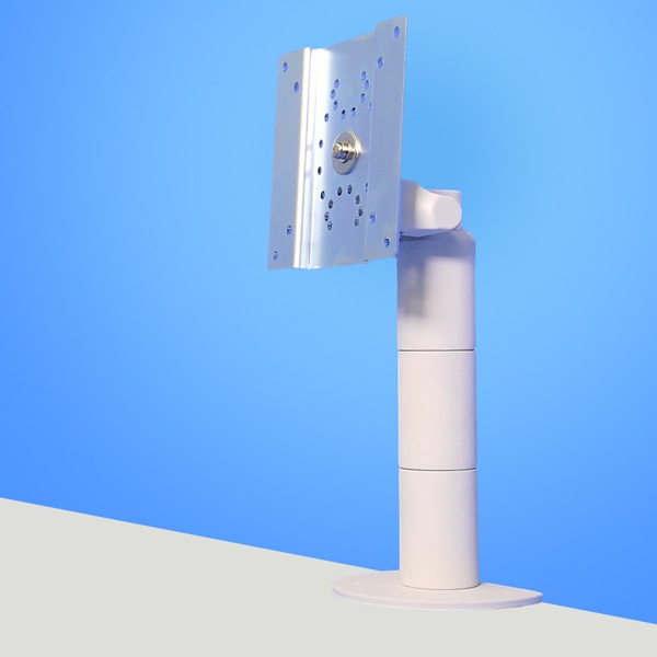 4Kg対応 垂直固定式ディスプレイアーム 本体ユニット（ホワイト）