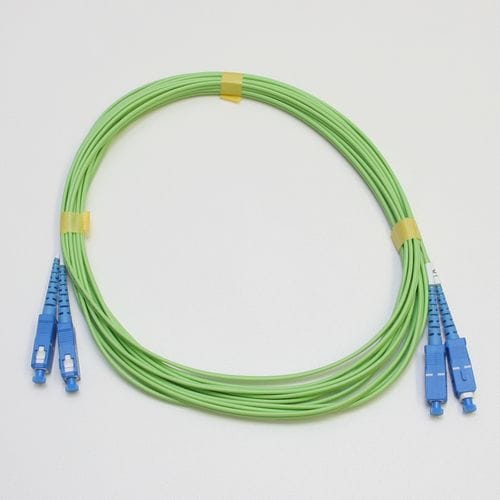 マルチモード光パッチコード GI50 2芯メガネ SC-SC 1m 若草色