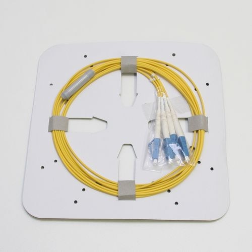 シングルモード光パッチコード 4芯FO 片端LC 2m 黄色