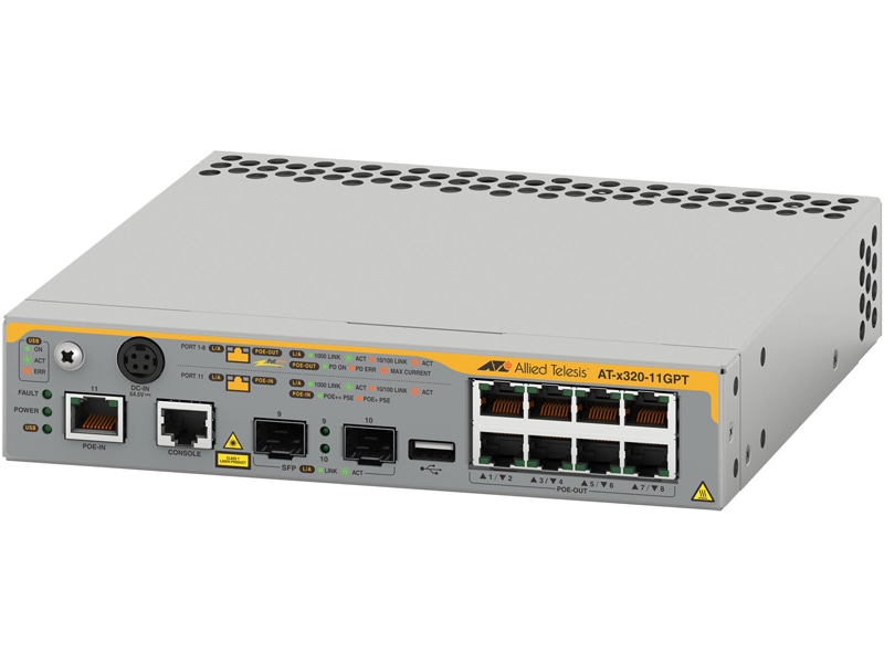 AT-x320-11GPT-N7 アカデミック PoEスイッチ