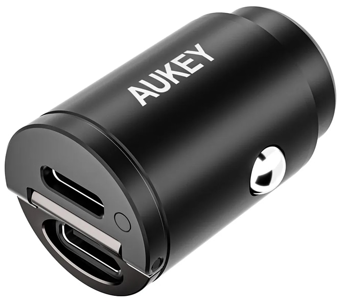 カーチャージャー Rapide Duo 45W QC/PD対応 [USB-C 2ポート] ブラック