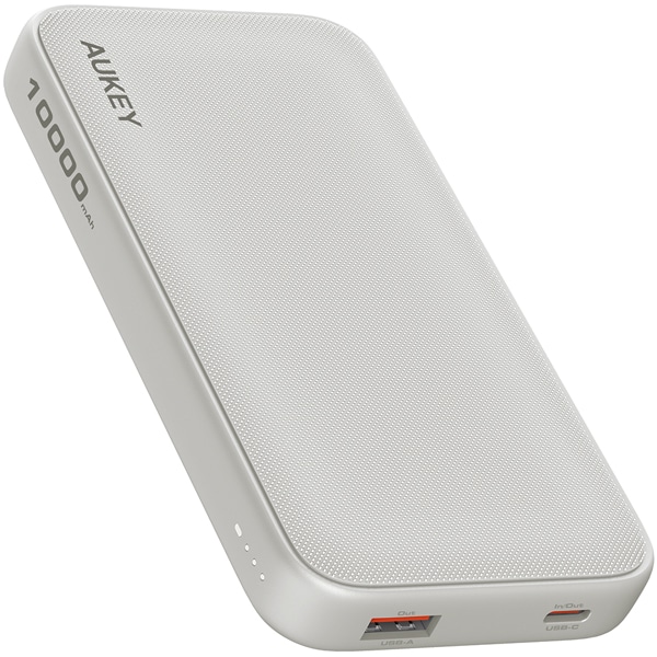 モバイルバッテリー Spark Go 10K 10000mAh 15W [USB-A 1ポート/USB-C 1ポート]出力 [USB-C 1ポート]入力 ライトグレー