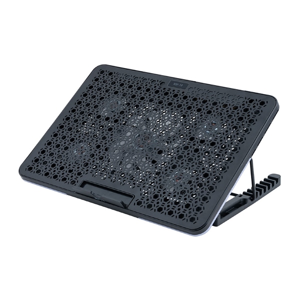 ノートPCクーラー スタンダードサイズ 2WAY 5FAN ノートパソコン 冷却 ブラック