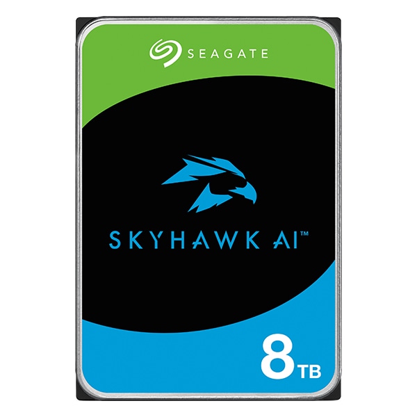 Seagate SkyHawk AI 3.5【データ復旧3年付】 8TB 内蔵HDD (CMR) メーカー5年保証 256MB 7200rpm ネットワーク ビデオ レコーダー AI対応NVRシステム用ST8000VE001