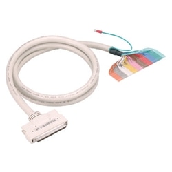 片端96ピンハーフピッチコネクタ付シールドケーブル(モールドタイプ、0.5m)