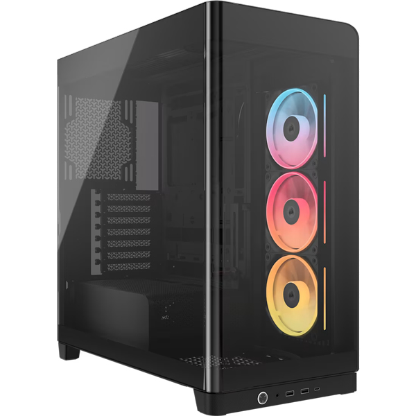 ミドルタワー型PCケース FRAME 4500X LX-R RGB iCUE LINK Panoramic Glass Mid-Tower Black