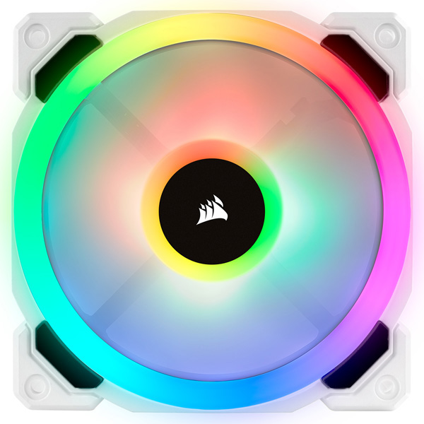PCケースファン LL120 RGB White Single Pack
