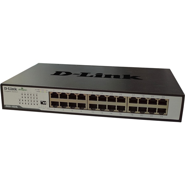 ループ検知遮断機能搭載 10/100/1000BASE-T×24ポート Unmanagedスイッチ（電源内蔵/メタル筐体）（5年保証）