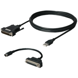 三菱シーケンサ（D-SUB25P）対応RS-422/USBコンバータ（5m）PC側：USB、DFX-422CAB