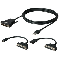 三菱シーケンサ（D-SUB25P）対応RS-422/USBコンバータ（5m）、DFX-422CAB、DAD01R4H