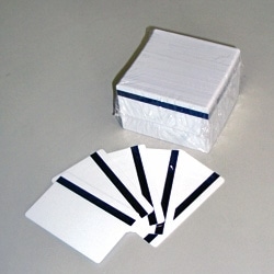 白無地 磁気プラスチックカード JISII磁気あり