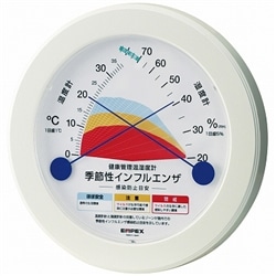 季節性インフルエンザ「感染防止目安温湿度計」