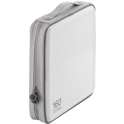 CD/DVDケース/セミハード/ファスナー付/160枚入/ホワイト