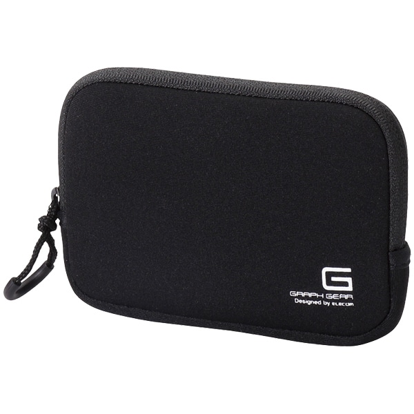 デジカメケース/ネオプレン/Sサイズ/ストラップ無し/ブラック