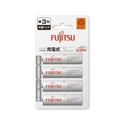 富士通 ニッケル水素電池 単3形 1.2V min.1900mAh HR-3UTC/4個パック