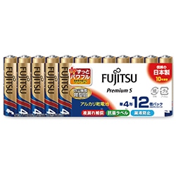 富士通 アルカリ乾電池 単4形 1.5V LR03F Premium S/12個パック