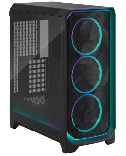 ミドルタワー型PCケース Meshify 3 Ambience Pro RGB Black TG Light Tint