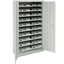 ノートパソコン保管庫 一括収納タイプ（電源機能付き）