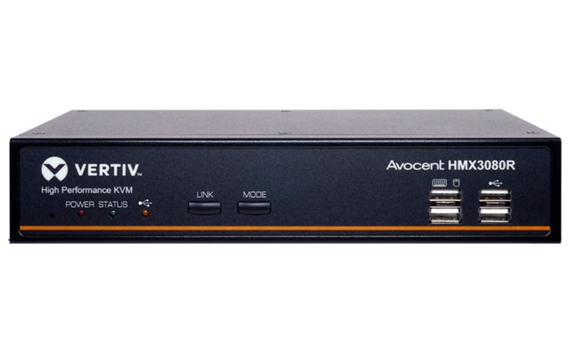 Vertiv Avocent HMX3080R ハイパフォーマンス IP-based KVM レシーバー フルHD対応 PoEサポート 最大4方向ネットワーク冗長接続