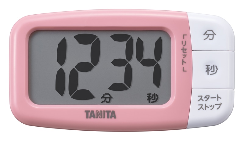 抗菌でか見えタイマー ストロベリーピンク