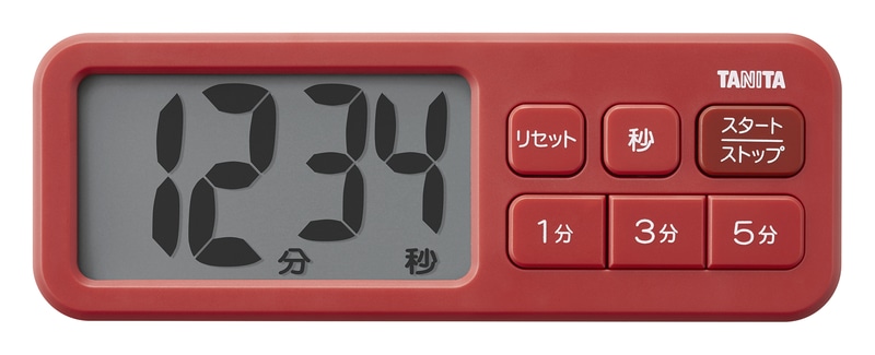 抗菌でか見えタイマー マットレッド