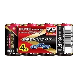 単2形アルカリ乾電池 4個シュリンク