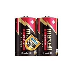 単1形アルカリ乾電池 2個シュリンク横置きケース入り