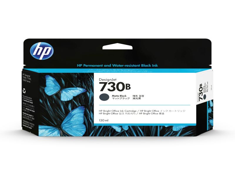 HP730B インクカートリッジ マットBK 130ml