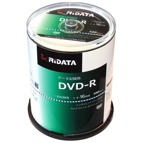 RiDATA データ用DVD-R 4.7GB 100枚パック （スピンドル）