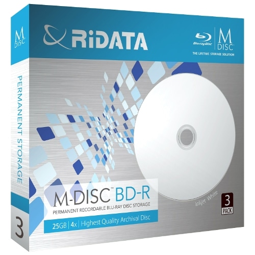 RiDATA M-DISC BD-R 25GB 4倍速 3枚パック