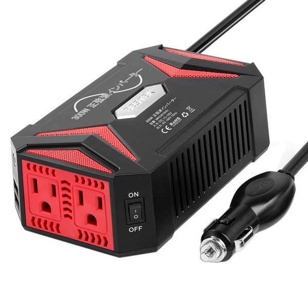 BESTEK 正弦波カーインバーター 300W