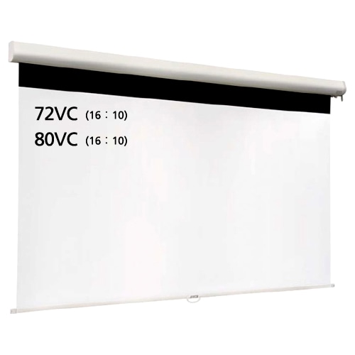 スプリングロール式マグネットスクリーン 80インチ 16：10