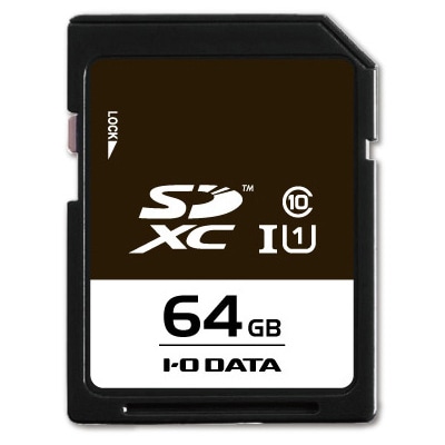 UHS-I UHS スピードクラス1対応 SDXCメモリーカード 64GB