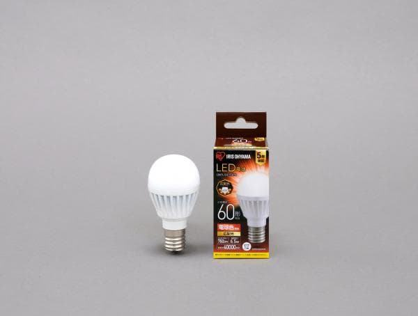 LED電球 E17 広配光 60形相当 電球色