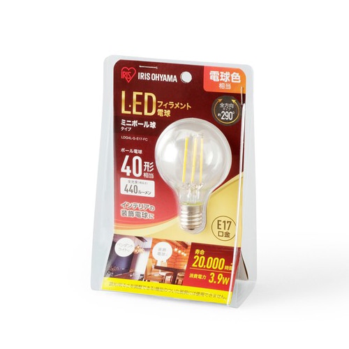 ミニボール球 E1740W相当 電球色