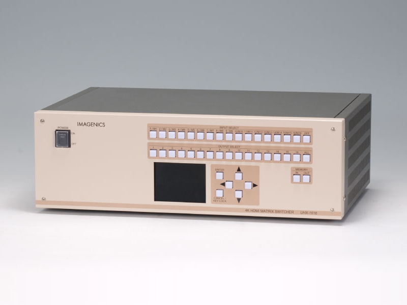 4K HDMI対応16入力8出力マトリックススイッチャー