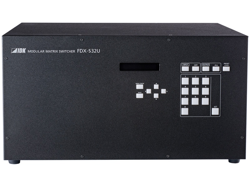 4K60 32入力32出力モジュラー型マトリクススイッチャ