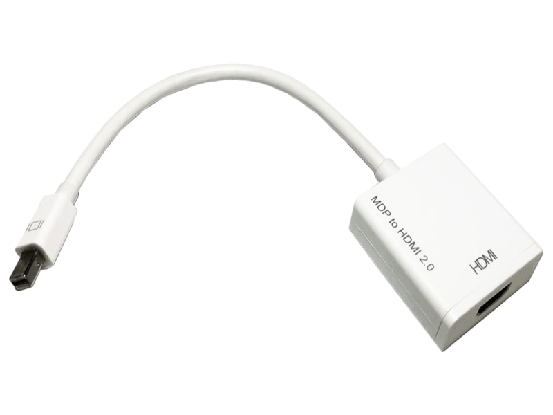 4K対応MiniDisplayPortオス/HDMIメス変換ケーブル 0.15m