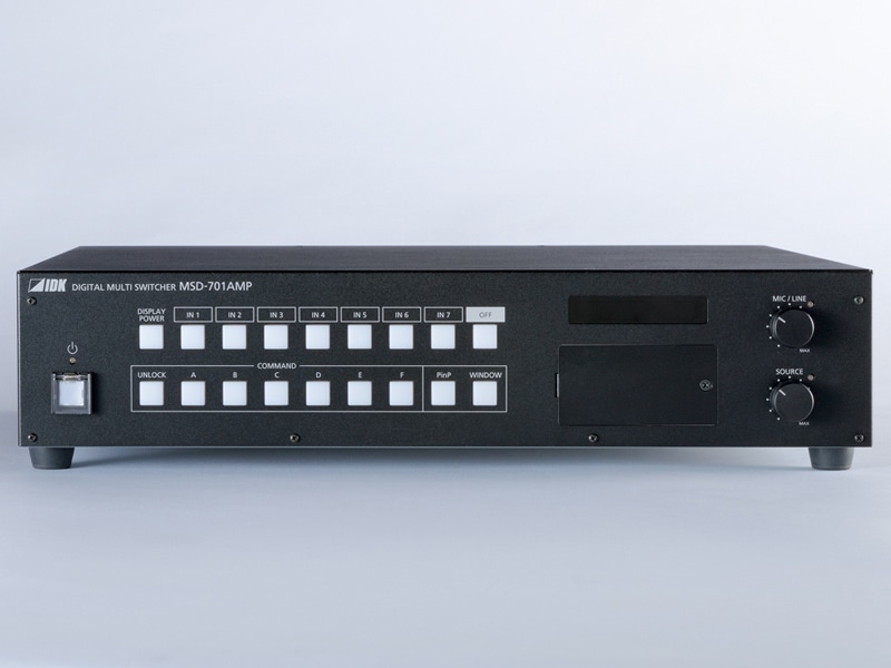 7入力1出力アンプ内蔵デジタルマルチスイッチャ