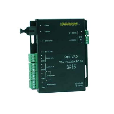 2系統双方向シリアル信号＋2系統双方向音声光伝送 送信器