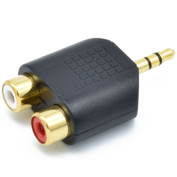 3極ステレオミニ-RCA変換コネクタ