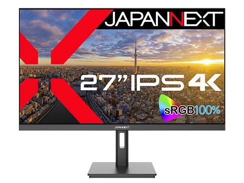 液晶ディスプレイ 27型/3840×2160/HDMI×2、DP×1/ブラック/スピーカー有/2年保証