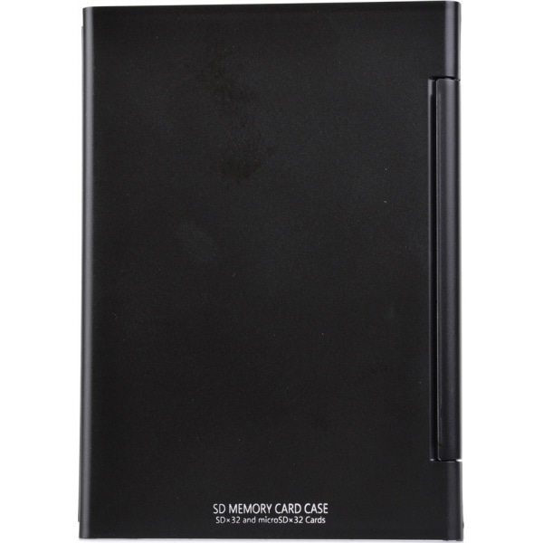 SDメモリーカードケースAS 32枚収納 ブラック